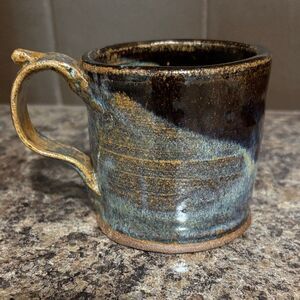 Handcrafted Pottery Ceramic Mug with Earthy Tones